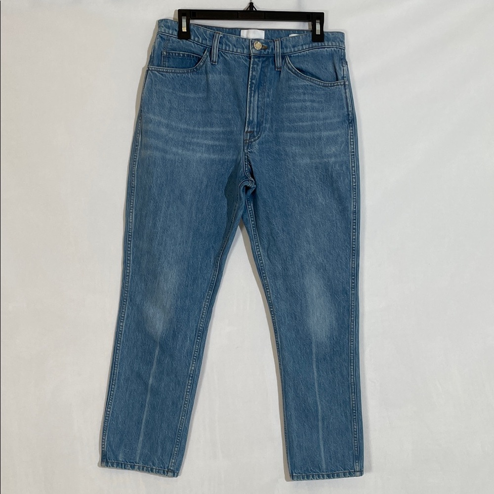 FRAME Denim Straight Leg Jeans Size 29 Les Italien Made In Italy Rigid Denim